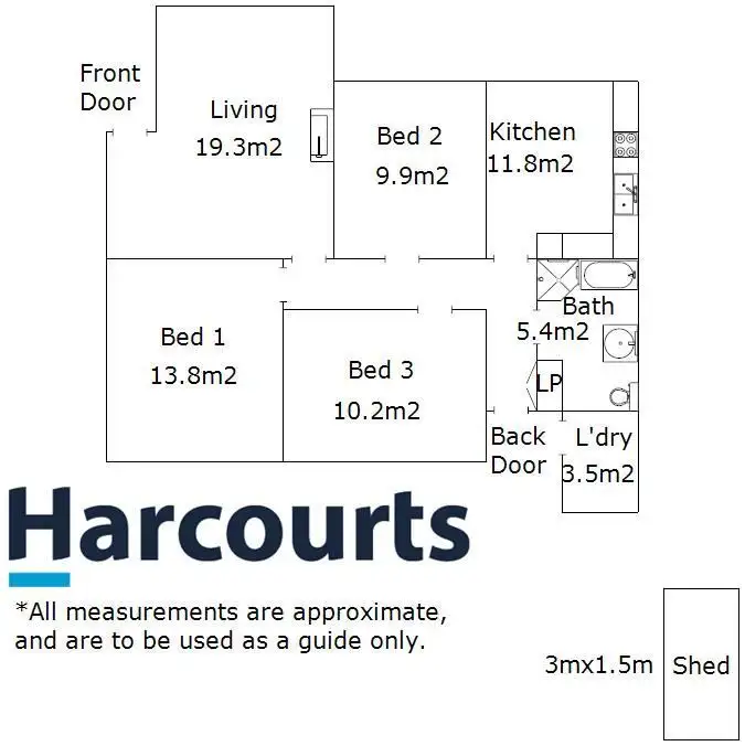 Floorplan of Homely house listing, 22 Irving Street, Wangaratta VIC 3677