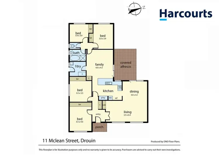 Floorplan of Homely house listing, 11 McLean Street, Drouin VIC 3818