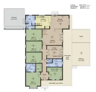 Floorplan of Homely house listing, 5 Leedham Court, Macclesfield SA 5153