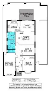 Floorplan of Homely unit listing, 2/17 Zwerner Drive, Hallett Cove SA 5158