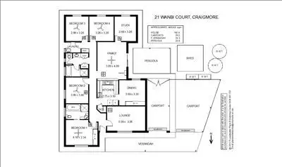 Floorplan of Homely house listing, 21 Wanbi Court, Craigmore SA 5114
