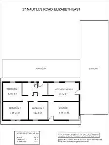 Floorplan of Homely house listing, 37 Nautilus Road, Elizabeth East SA 5112