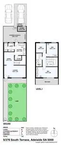 Floorplan of Homely townhouse listing, 5/376 South Terrace, Adelaide SA 5000