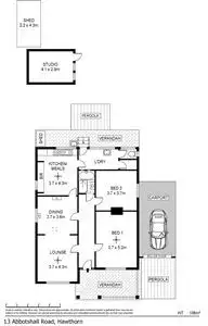 Floorplan of Homely house listing, 13 Abbotshall Road, Hawthorn SA 5062