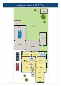 Floorplan of Homely house listing, 136 Raglan Street, Preston VIC 3072