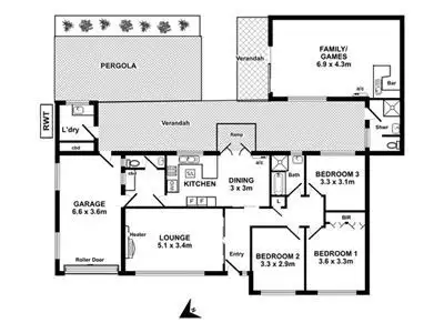 Floorplan of Homely house listing, 7 Vale Road, Seacliff Park SA 5049