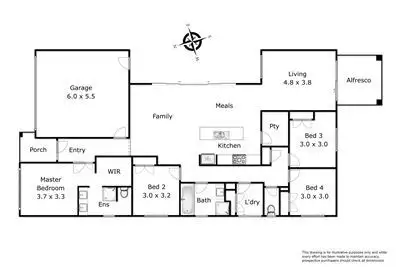 Floorplan of Homely house listing, 148 Lineham Drive, Cranbourne East VIC 3977