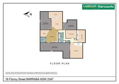 Floorplan of Homely house listing, 19 Fitzroy Street, Barraba NSW 2347