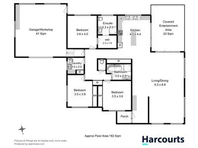 Floorplan of Homely house listing, 8 Bedstone Road, Oakdowns TAS 7019