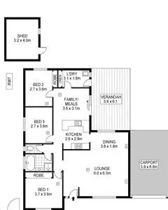 Floorplan of Homely house listing, 12 Quondong Avenue, Athelstone SA 5076