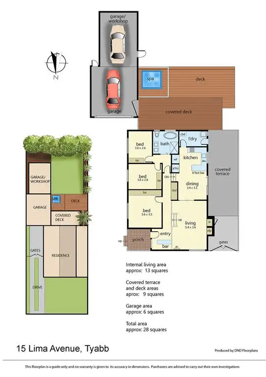 Floorplan of Homely house listing, 15 Lima Avenue, Tyabb VIC 3913