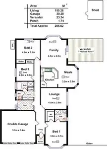 Floorplan of Homely house listing, 8 Pike Way, Evanston SA 5116