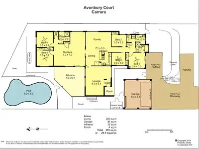 Floorplan of Homely house listing, 16 Avonbury Court, Carrara QLD 4211
