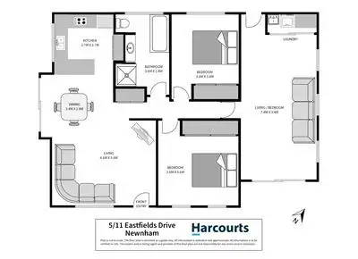 Floorplan of Homely villa listing, 5/11 Eastfield Drive, Newnham TAS 7248