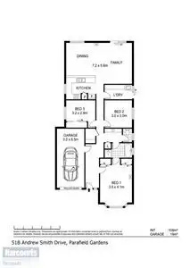 Floorplan of Homely house listing, 51b Andrew Smith Drive, Parafield Gardens SA 5107