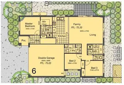 Floorplan of Homely unit listing, 6/77-79 Cranbourne Frankston Road, Langwarrin VIC 3910