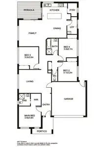 Floorplan of Homely house listing, 22 Sabel Drive, Cranbourne North VIC 3977