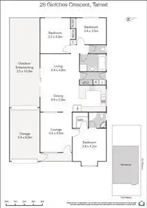 Floorplan of Homely house listing, 28 Giofches Crescent, Tarneit VIC 3029