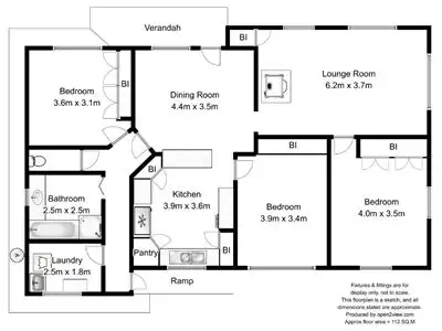 Floorplan of Homely house listing, 93 Kayena Road, Kayena TAS 7270