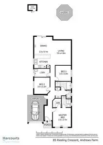 Floorplan of Homely house listing, 85 Riesling Crescent, Andrews Farm SA 5114