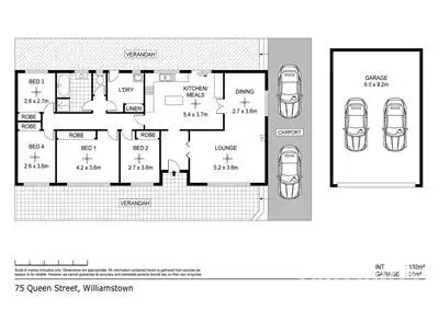 Floorplan of Homely house listing, 75 Queen Street, Williamstown SA 5351