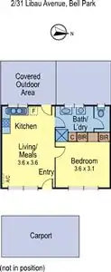 Floorplan of Homely flat listing, 2/31 Libau Avenue, Bell Park VIC 3215
