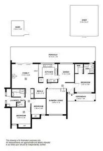 Floorplan of Homely house listing, 5 Robbie Drive, Reynella East SA 5161