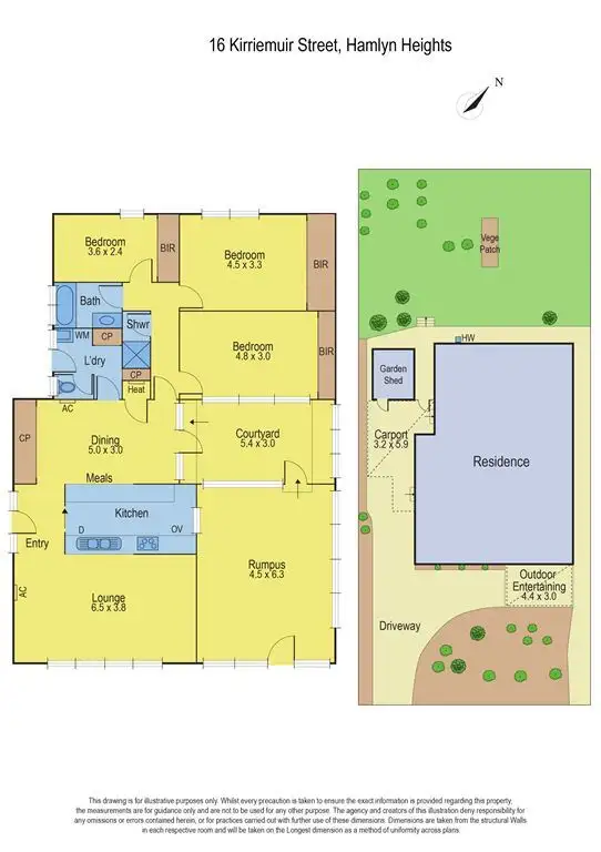Floorplan of Homely house listing, 16 Kirriemuir Street, Hamlyn Heights VIC 3215