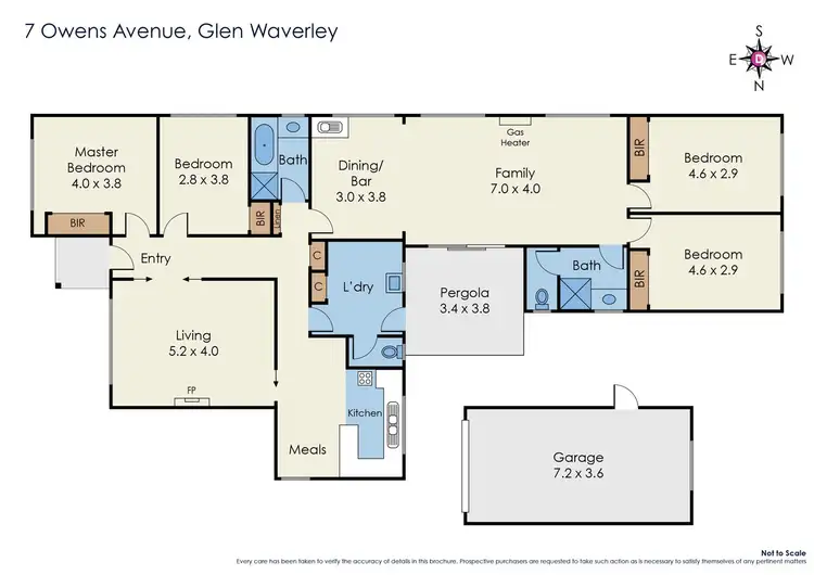 Floorplan of Homely house listing, 7 Owens Avenue, Glen Waverley VIC 3150