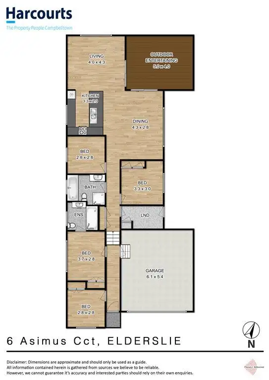 Floorplan of Homely house listing, 6 Asimus Circuit, Elderslie NSW 2570