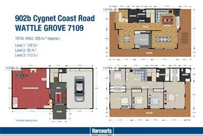 Floorplan of Homely house listing, 902b Cygnet Coast Rd, Wattle Grove TAS 7109