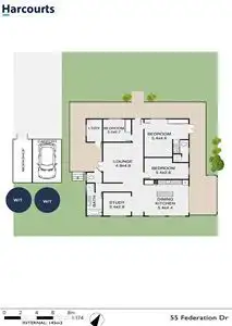 Floorplan of Homely house listing, 55 Federation Drive, Eltham NSW 2480