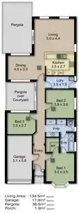 Floorplan of Homely house listing, 3 Koongarra Court, Magill SA 5072
