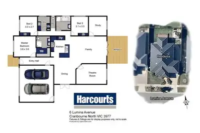 Floorplan of Homely house listing, 6 Lumina Avenue, Cranbourne North VIC 3977