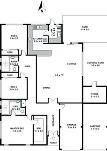 Floorplan of Homely house listing, 75A Ida Street, Bassendean WA 6054