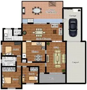 Floorplan of Homely house listing, 155 Waminda Ave, Campbelltown NSW 2560
