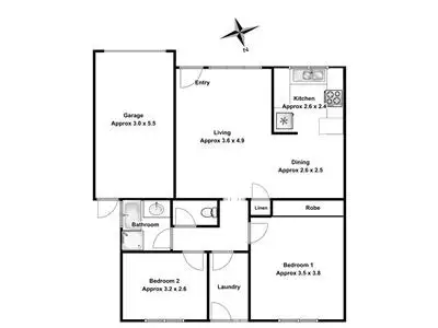 Floorplan of Homely semi-detached listing, 3/2-6 Woodlark Place, Glenfield NSW 2167