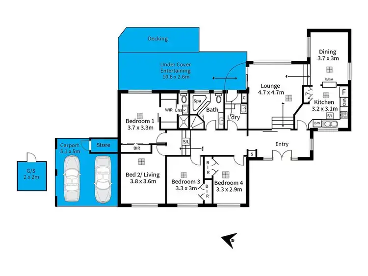Floorplan of Homely house listing, 37 Bellavista Road, Flagstaff Hill SA 5159