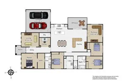 Floorplan of Homely house listing, 20 Rennison Drive, Botanic Ridge VIC 3977