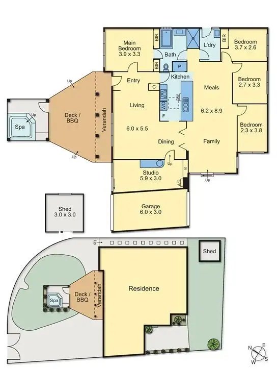 Floorplan of Homely house listing, 9 Bishop Place, Epping VIC 3076