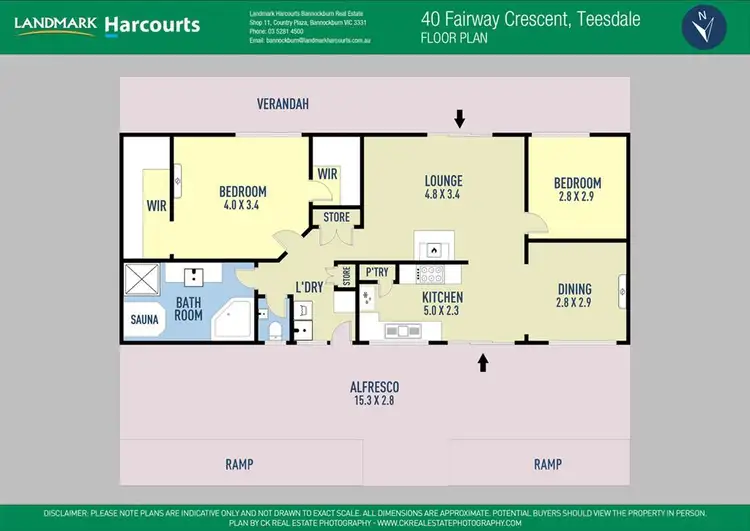 Floorplan of Homely house listing, 40 Fairway Crescent, Teesdale VIC 3328