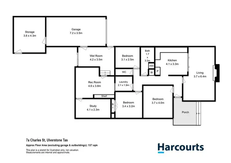 Floorplan of Homely house listing, 7A Charles Street, Ulverstone TAS 7315