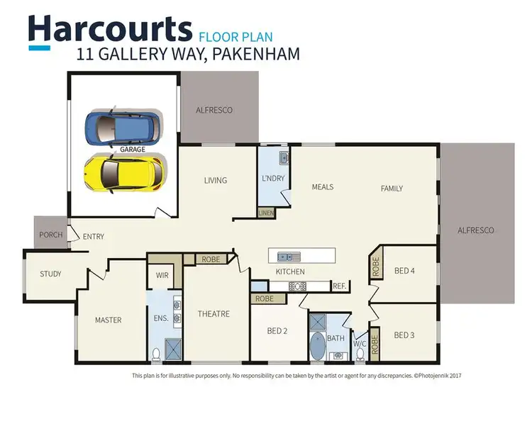 Floorplan of Homely house listing, 11 Gallery Way, Pakenham VIC 3810