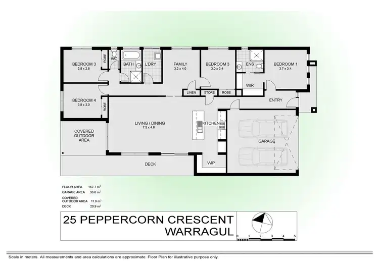 Floorplan of Homely house listing, 25 Peppercorn Crescent, Warragul VIC 3820