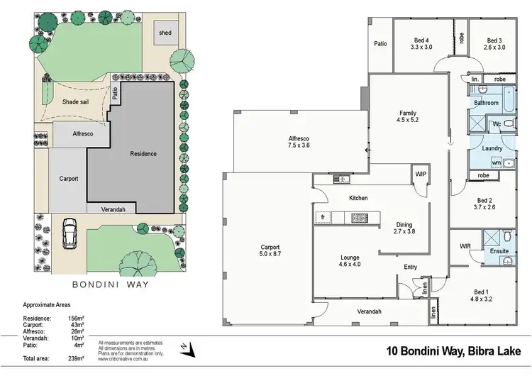 Floorplan of Homely house listing, 10 Bondini Way, Bibra Lake WA 6163