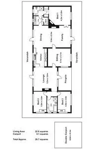 Floorplan of Homely house listing, 83 McLaurin Drive, Tyabb VIC 3913