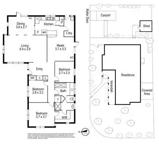 Floorplan of Homely house listing, 13 Fortescue Grove, Vermont South VIC