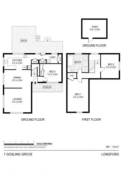 Floorplan of Homely house listing, 7 Gosling Grove, Longford TAS 7301