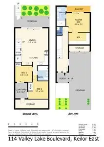 Floorplan of Homely townhouse listing, 114 Valley Lake Boulevard, Keilor East VIC 3033