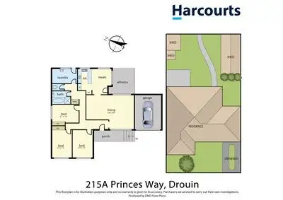 Floorplan of Homely house listing, 215A Princes Way, Drouin VIC 3818
